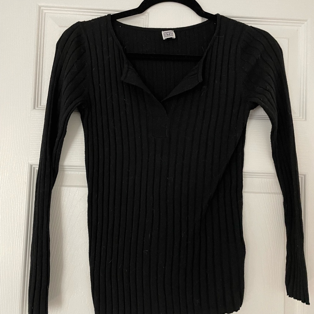 TOTEME Long Sleeve Ribbed Tee